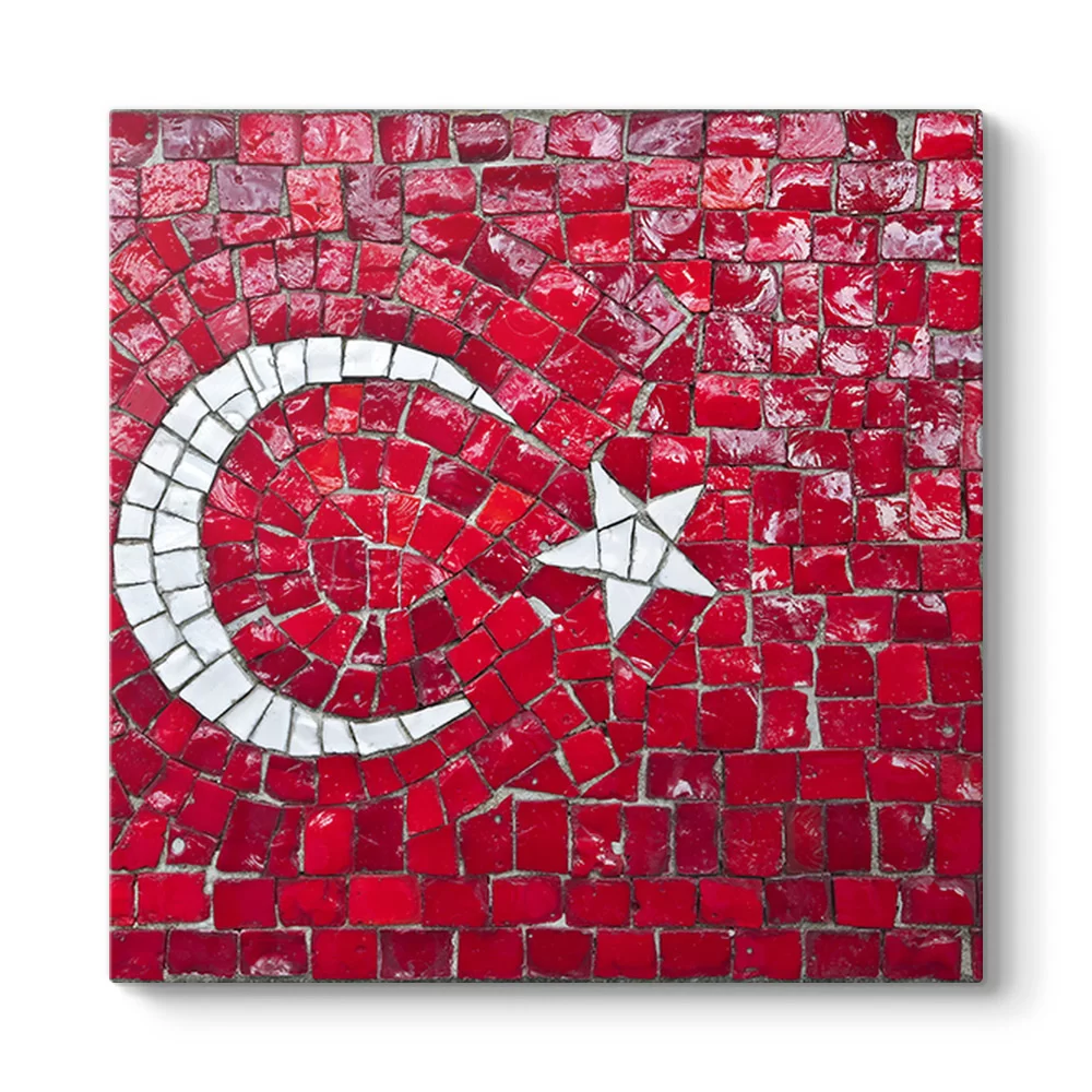 Dekoratif Türk Bayrağı Tablosu - Model 3